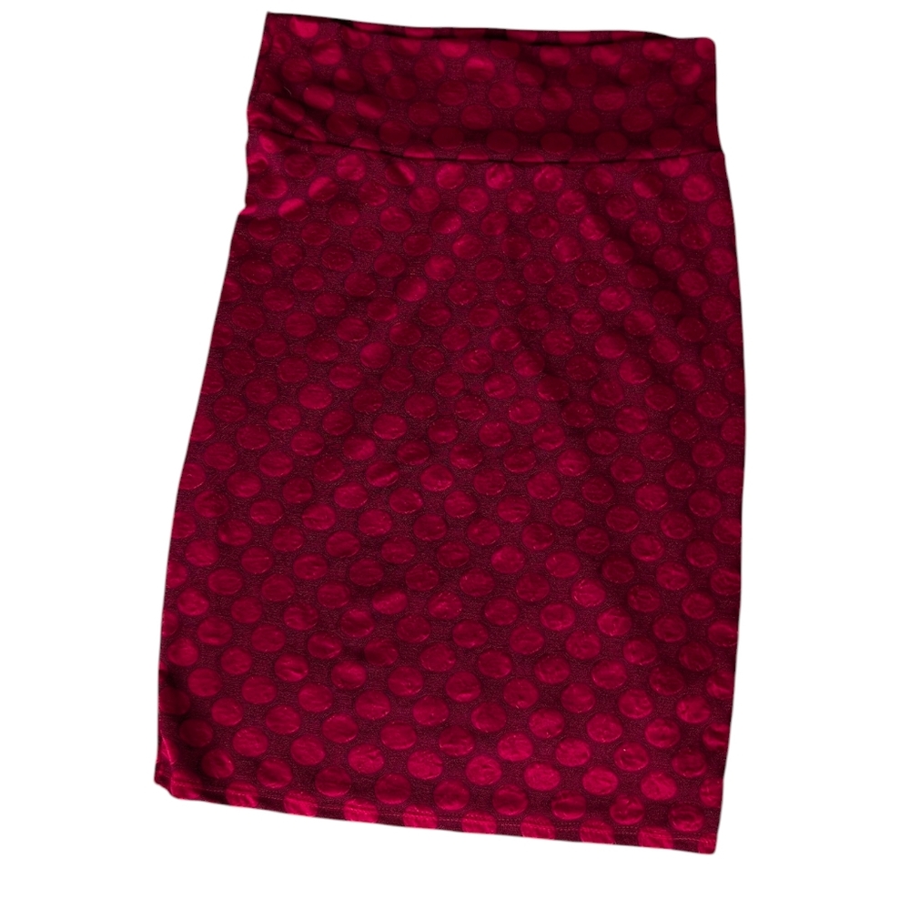 LuLaRoe Burgundy Polka Dot Top